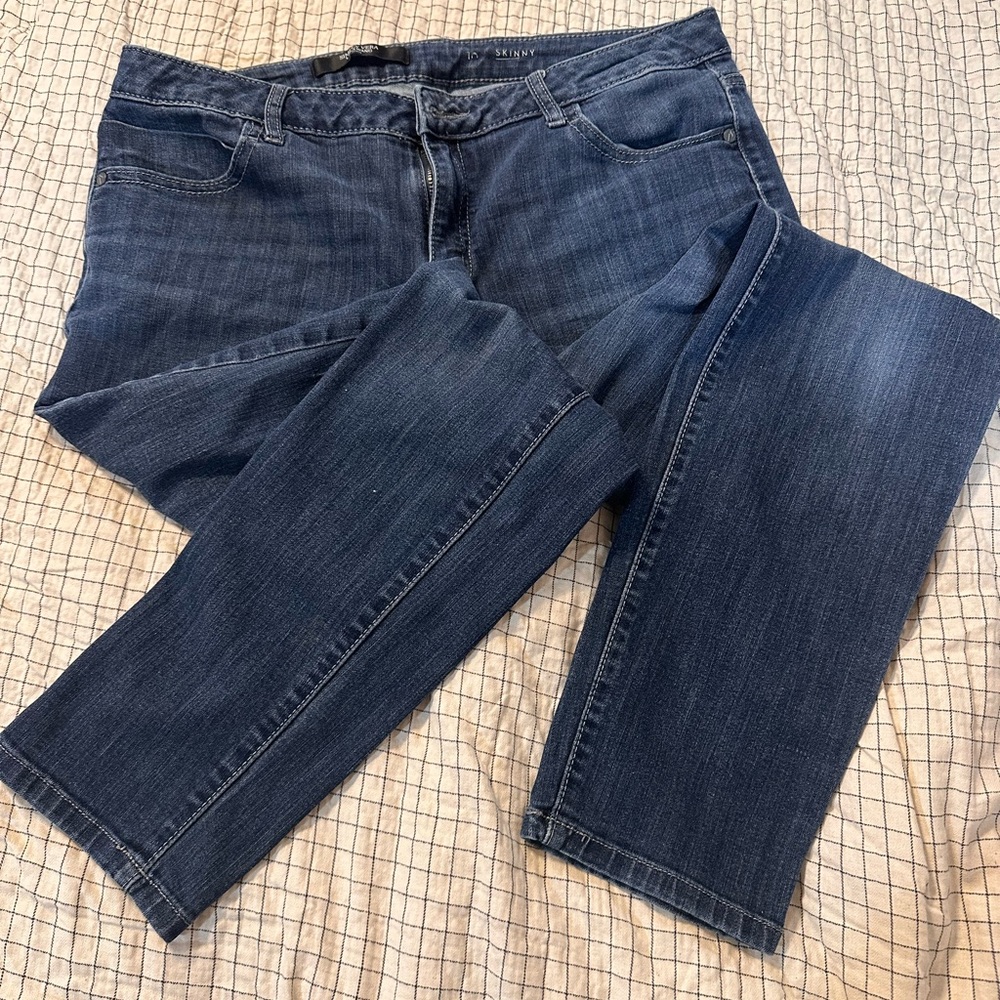 Simply Vera Vera Wang Blue Skinny Jeans